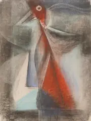 Munir Vejzović, Žar ptica, 2005., pastel na papiru