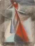Munir Vejzović, Žar ptica, 2005., pastel na papiru