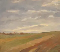 Nasta Rojc, From the vicinity of the estate "Rojčevo", cca. 1902., oil on canvas