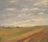 Nasta Rojc, From the vicinity of the estate "Rojčevo", cca. 1902., oil on canvas