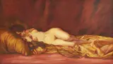 Robert Auer, Reclining Nude, oil on canvas