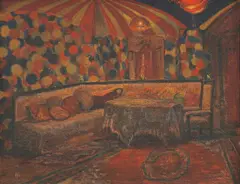 Nasta Rojc, Interior, oil on plywood