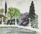 Slavko Šohaj, Pejzaž, 1976., ulje na dasci