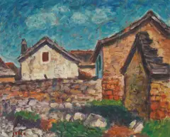 Zaseok (Lokvarske kamenjare) by Joko Knežević, 1955.-1960., ulje na platnu, offered Jun 2025
