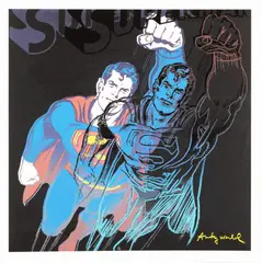 Superman by Andy Warhol, cromolitografie offset, sold May 2025