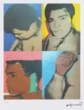 Muhammad Ali by Andy Warhol, cromolitografie offset, sold May 2025