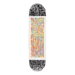 On route in CMYK by Lost Optics, 2024, acrilic și airbrush pe skate deck, sold May 2025