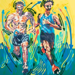 Constantin Rusu, Runers, 2018, ulei pe pânză