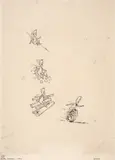 Ion Popescu Gopo, Homo sapiens. Roata, 1960, litografie