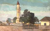 Aurel Popp Ludoșanu, Peisaj din Mangalia, ulei pe carton