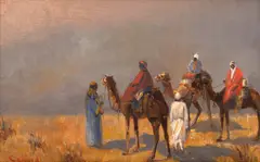 Carl Calusd, Beduini, ulei pe lemn