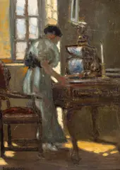 Antal Berkes, Scrisoarea, 1919, ulei pe carton