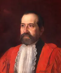 Un magistrat by Pierre Auguste Bellet, 1900, ulei pe pânză, sold May 2025