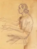 Theodor Pallady, Elle est charmante!, creion pe hârtie