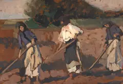 Rodica Maniu, La cartofi, ulei pe carton