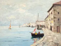 Rudolf Négely, Vele la Veneția, ulei pe pânză