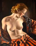 Ion Stătescu, Nud, ulei pe carton