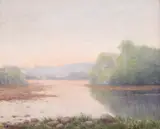 Constantin Aricescu, Dimineață pe lac, ulei pe pânză
