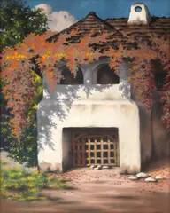 Culă oltenească by Mişu Teişanu, pastel pe hârtie lipită pe carton, offered May 2025