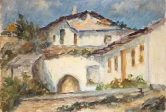 Vasile Ştefan, Peisaj meridional, ulei pe carton