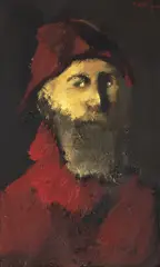 Mircea Ciobanu, Autoportret, ulei pe pfl