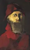 Mircea Ciobanu, Autoportret, ulei pe pfl