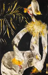 Tia Peltz, Cochetărie, 1976, guașă pe hârtie