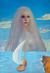 Sabin Bălașa, Visul apelor, 1976, ulei pe pânză