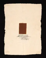 Ion Bitzan, [Alfabetul culorilor], 1978, colaj și peniță pe hârtie manuală