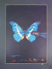 Luigi Puiu, Destruction, 2022, tuș pe hârtie japoneză