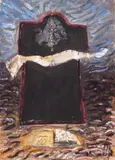 Paula Ribariu, Poartă, 2015, ulei pe pânză