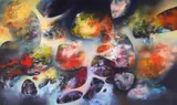 Harry Guttman, Cosmos, ulei pe carton subțire