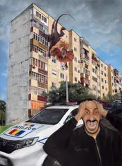 Andrei Grigorescu, The scream, ulei pe pânză