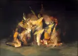 Mircea Ciobanu, Alchimie, ulei pe pânză