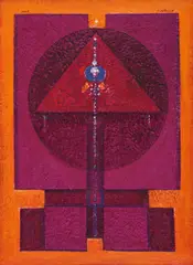 Petre Achițenie, Ascensiune, 2005, ulei pe pânză