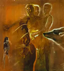 Nicolae Maniu, Untitled, 1982, ulei pe pânză