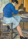 Vasile Grigore, Artistă modelând (Ioana Șetran)