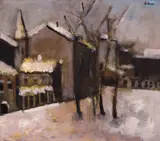 Mircea Ciobanu, Iarnă, ulei pe pânză