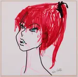Tânără fată by Tia Peltz, cariocă pe hârtie, sold May 2025