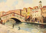 Constion, Ponte Rialto, ulei pe pânză