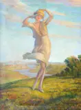 Eugen Urbanski de Neczuja, Pe aripile vântului, 1932, ulei pe pânză