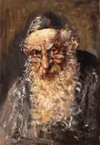 Theodor Cateliu, Evreu, ulei pe carton
