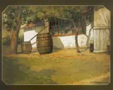 Gheorghe Chirovici, Amiază, 1920, acuarelă și creion pe hârtie
