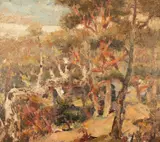 Nicolae Enea, Margine de pădure, ulei pe carton