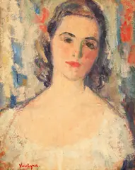 Elena Vavilyna, Tinerețe, ulei pe carton