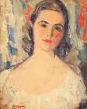 Elena Vavilyna, Tinerețe, ulei pe carton