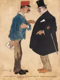 Gheorghe Zamphiropol-Dall, O scrisoare pierdută, 1917, acuarelă şi tuş pe hârtie