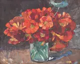 Petre Bulgăraş, Cârciumărese, 1933, ulei pe carton