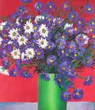 Nicolae Drăgușin, Flori de câmp, 1976, ulei pe carton
