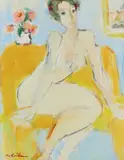 Augustin Costinescu, Nud pe fotoliu galben
